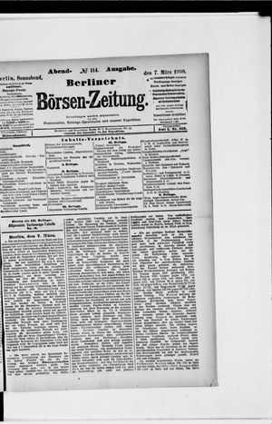 Berliner Börsen-Zeitung vom 07.03.1908
