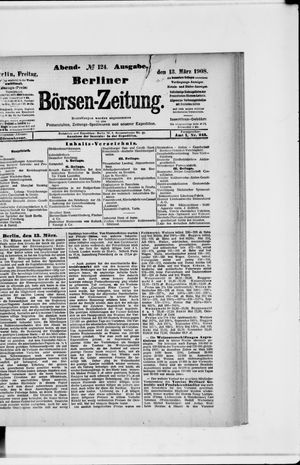 Berliner Börsen-Zeitung vom 13.03.1908