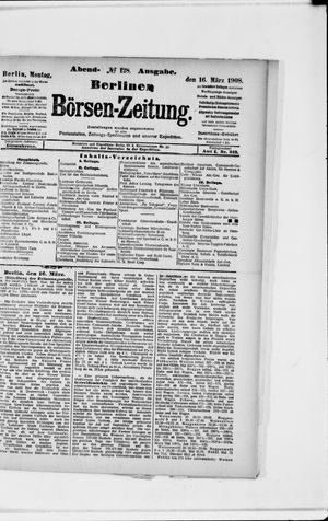 Berliner Börsen-Zeitung vom 16.03.1908