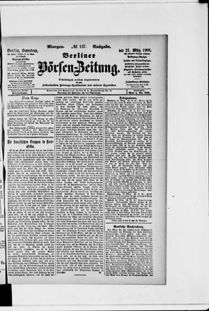 Berliner Börsen-Zeitung vom 21.03.1908