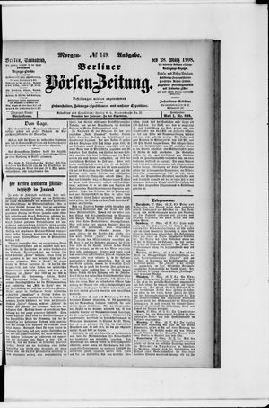Berliner Börsen-Zeitung vom 28.03.1908
