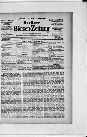 Berliner Börsen-Zeitung vom 06.04.1908