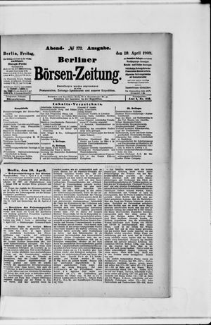 Berliner Börsen-Zeitung vom 10.04.1908