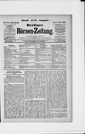 Berliner Börsen-Zeitung vom 02.05.1908