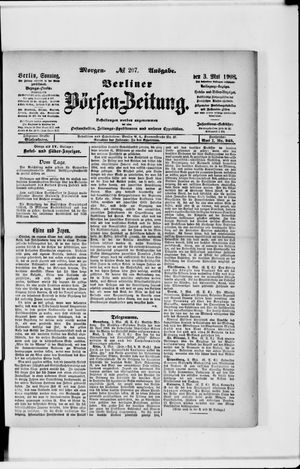 Berliner Börsen-Zeitung vom 03.05.1908