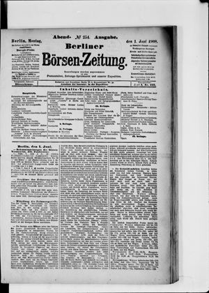 Berliner Börsen-Zeitung vom 01.06.1908