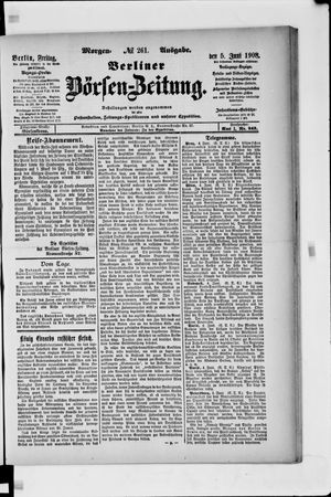 Berliner Börsen-Zeitung vom 05.06.1908