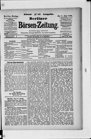 Berliner Börsen-Zeitung vom 05.06.1908