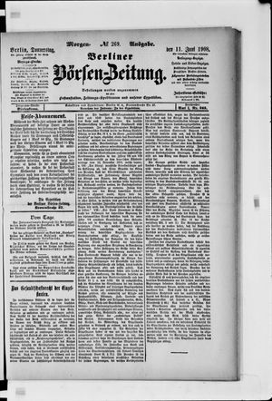 Berliner Börsen-Zeitung vom 11.06.1908