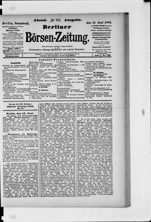 Berliner Börsen-Zeitung vom 13.06.1908