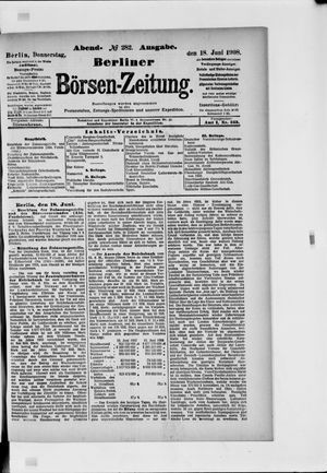 Berliner Börsen-Zeitung vom 18.06.1908