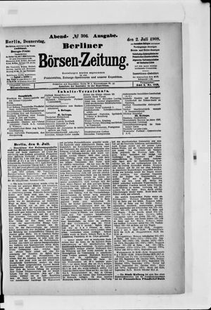 Berliner Börsen-Zeitung vom 02.07.1908