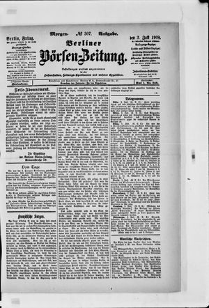 Berliner Börsen-Zeitung vom 03.07.1908
