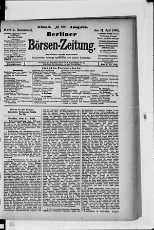Berliner Börsen-Zeitung vom 11.07.1908