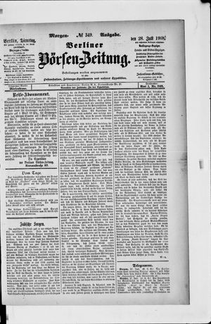 Berliner Börsen-Zeitung vom 28.07.1908