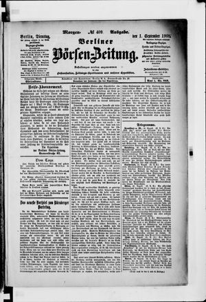 Berliner Börsen-Zeitung vom 01.09.1908