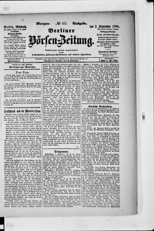 Berliner Börsen-Zeitung vom 02.09.1908