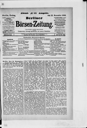 Berliner Börsen-Zeitung vom 11.12.1908