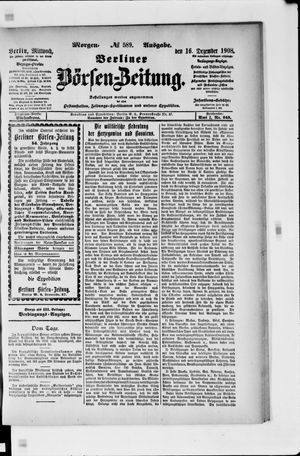 Berliner Börsen-Zeitung vom 16.12.1908