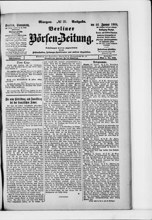 Berliner Börsen-Zeitung vom 16.01.1909