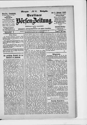 Berliner Börsen-Zeitung vom 06.02.1909