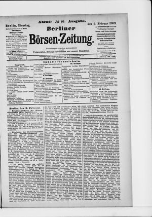 Berliner Börsen-Zeitung vom 09.02.1909