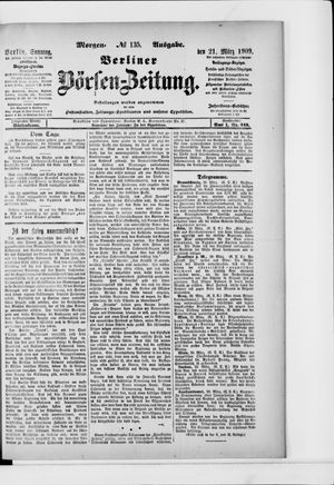 Berliner Börsen-Zeitung on Mar 21, 1909