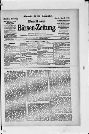 Berliner Börsen-Zeitung vom 06.04.1909