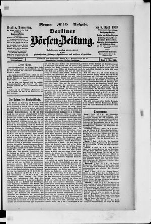 Berliner Börsen-Zeitung vom 08.04.1909