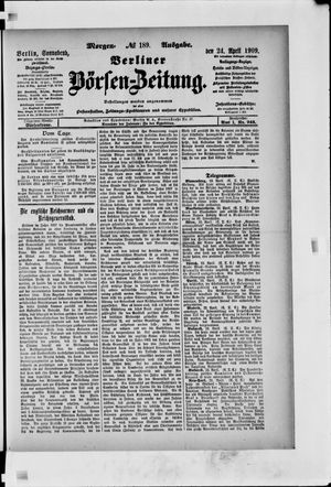 Berliner Börsen-Zeitung vom 24.04.1909