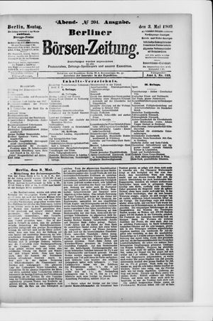 Berliner Börsen-Zeitung on May 3, 1909
