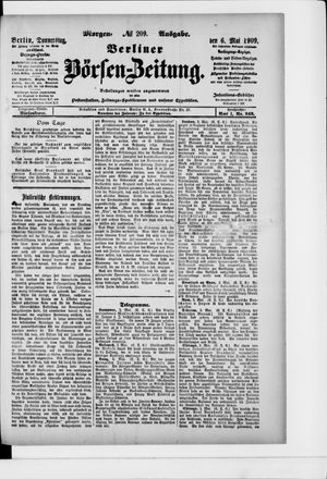 Berliner Börsen-Zeitung vom 06.05.1909