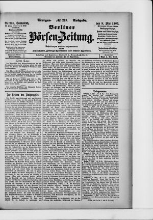 Berliner Börsen-Zeitung vom 08.05.1909