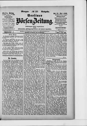 Berliner Börsen-Zeitung vom 14.05.1909