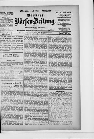 Berliner Börsen-Zeitung vom 26.05.1909