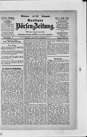 Berliner Börsen-Zeitung vom 06.06.1909