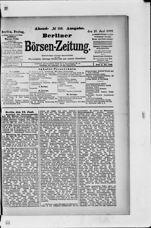 Berliner Börsen-Zeitung vom 18.06.1909