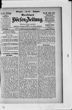 Berliner Börsen-Zeitung vom 23.06.1909