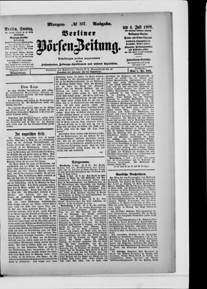 Berliner Börsen-Zeitung vom 04.07.1909