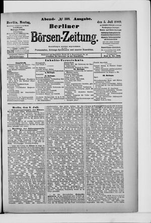 Berliner Börsen-Zeitung vom 05.07.1909