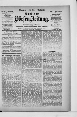 Berliner Börsen-Zeitung vom 07.07.1909