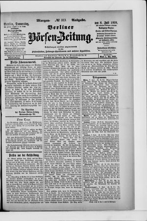 Berliner Börsen-Zeitung vom 08.07.1909