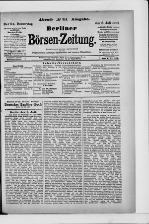 Berliner Börsen-Zeitung vom 08.07.1909