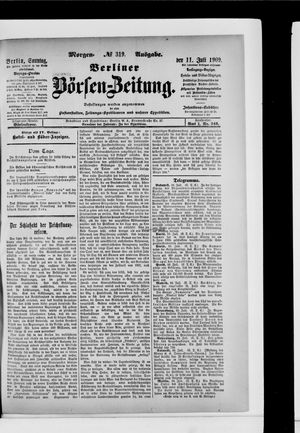 Berliner Börsen-Zeitung vom 11.07.1909