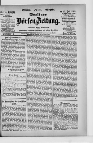 Berliner Börsen-Zeitung vom 13.07.1909