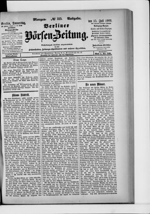 Berliner Börsen-Zeitung on Jul 15, 1909