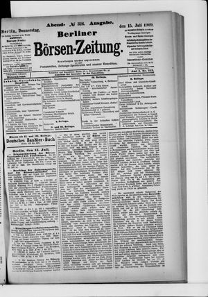 Berliner Börsen-Zeitung vom 15.07.1909