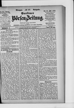 Berliner Börsen-Zeitung vom 16.07.1909