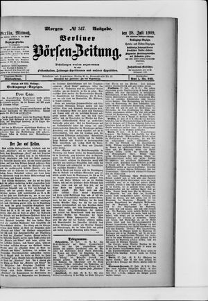 Berliner Börsen-Zeitung vom 28.07.1909