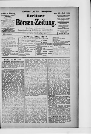 Berliner Börsen-Zeitung vom 30.07.1909